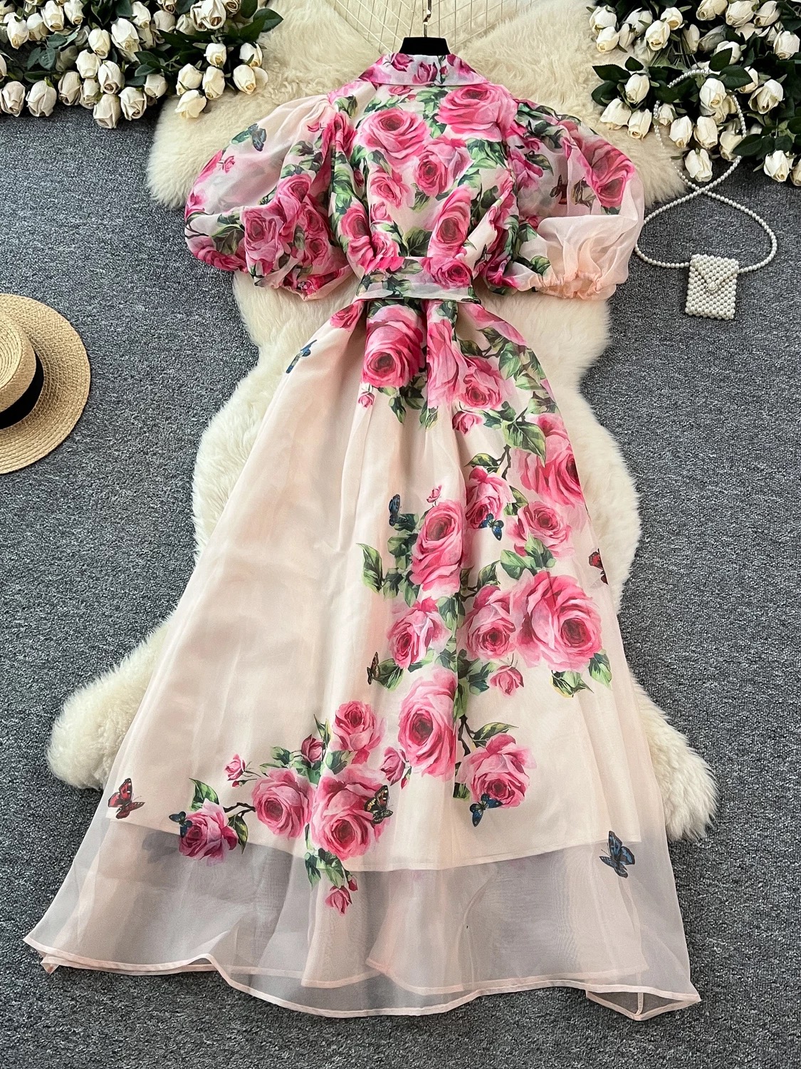 Know your worth print dress ED152 images